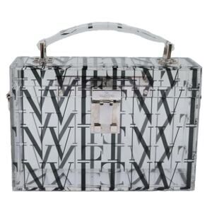 Valentino Plastic Handbag Clear White